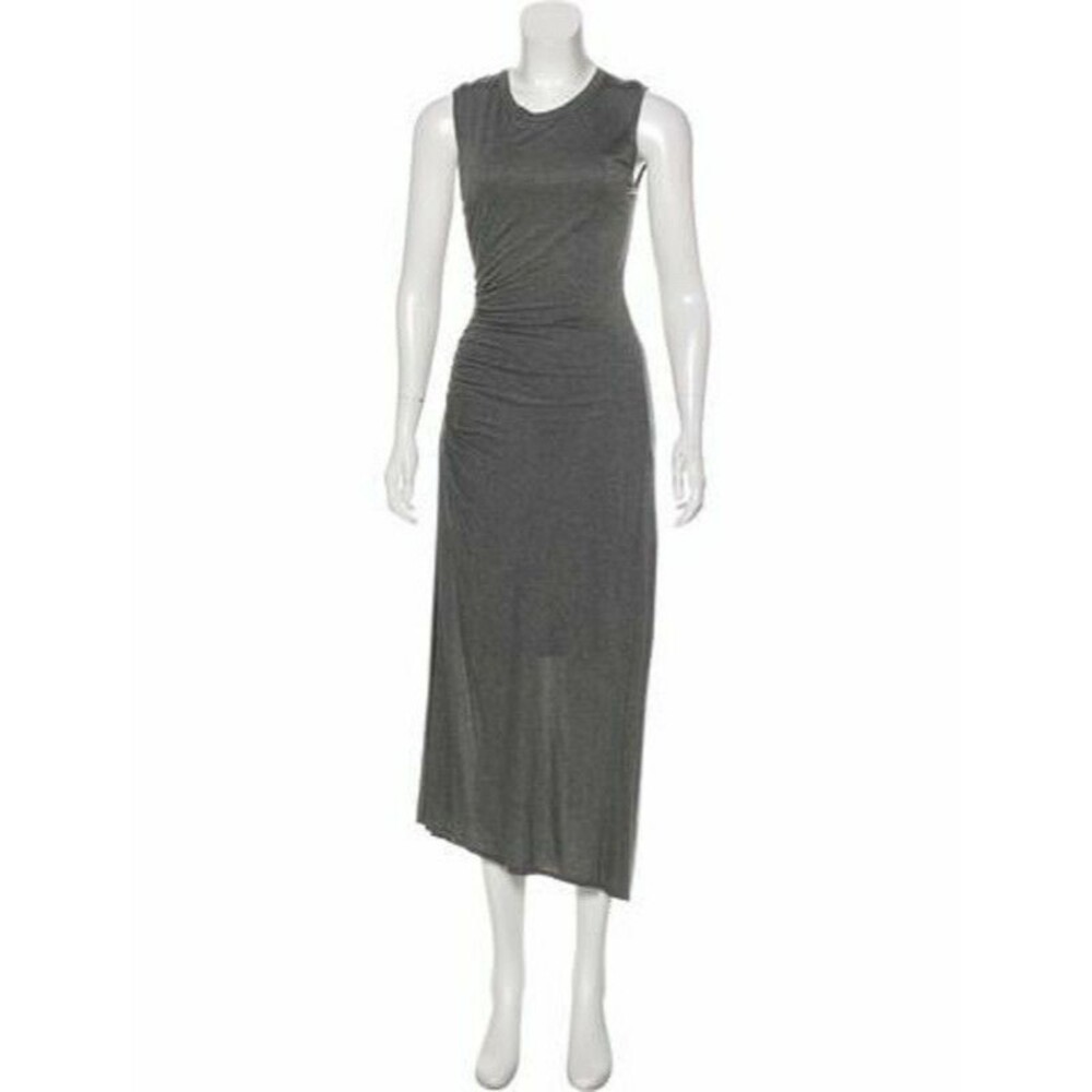 ALC  heather gray ruched maxi sleeveless t-Shirt dress. Size XS.